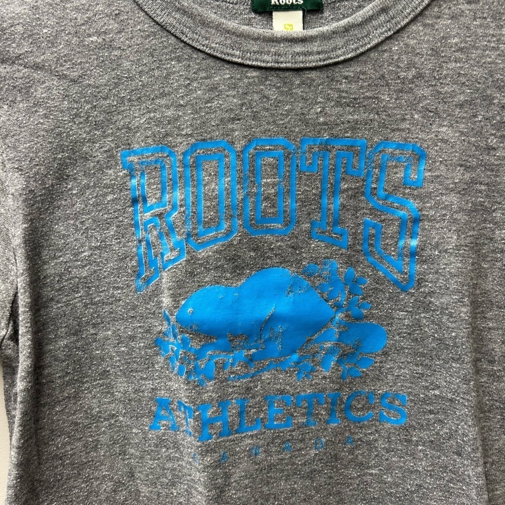 Roots Grey and Blue Women’s T‎ Shirt - Picture 2 of 4